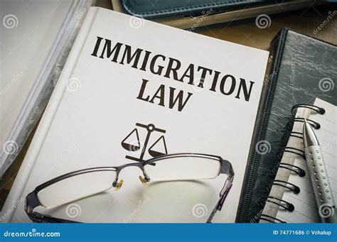 Immigration Law Book. Legislation and Justice Concept Stock Photo ...