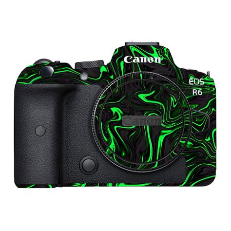 Green Liquid Pattern Canon EOS R6 Mark I Camera Skins