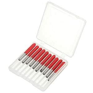 Generic 10Pcs 0.1Mm 30 Degree Carbide Pcb Engraving Bits 3.175Mm Cnc ...