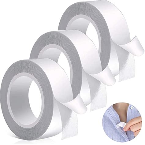 KMDJG 3 Pack Double Sided Clothing Tape, 16 Feet Double Sided Fashion ...