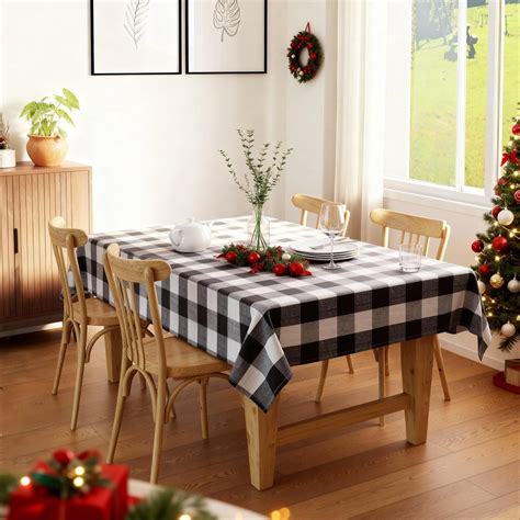 Buy Encasa XO Cotton Rectangular Table Cloth for 4 to 6 Seater ...