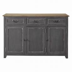 credenza bassa credenza bassa grigia in legno l 130 cm honorine maisons credenza bassa credenza bassa grigia in legno l 130 cm honorine maisons