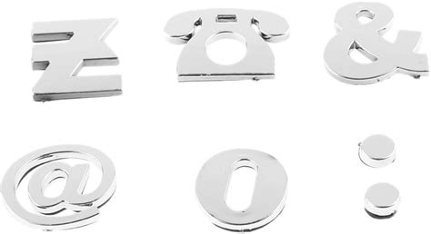 Buy Gazechimp Set of 200 Pieces Metal Decal Badge Car Decals Creative ...