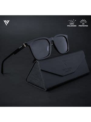 Buy Voyage Polarized Black Wayfarer Sunglasses for Men & Women ...
