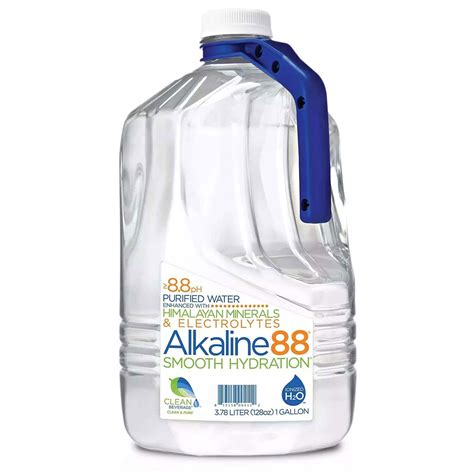Alkaline88 Purified Drinking Water, Gallon Size, 4 Pack Bottled, High ...