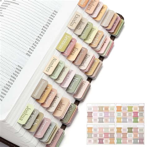 75 PCS Bible Tabs, Bible Journaling Supplies, Personalized Bible Tabs ...