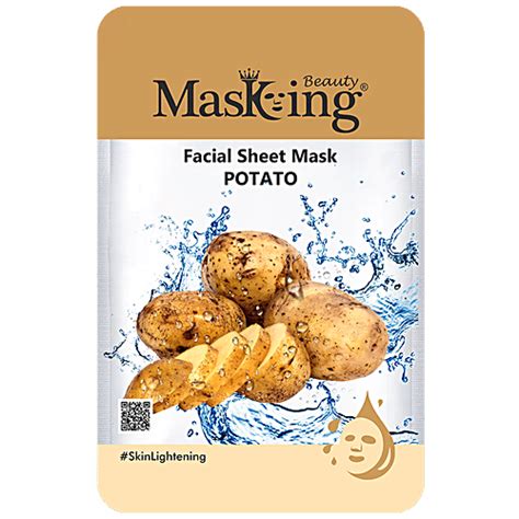 Buy MasKing Beauty Facial Sheet Mask - Potato, Reduces Dark Spots ...