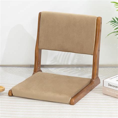 Amazon.com: HollyHOME Foldable Tatami Chair, Upholstered Japanese Style ...