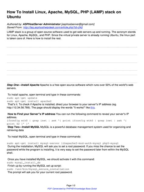 Fillable Online How To Install Linux, Apache, MySQL, PHP (LAMP) stack ...