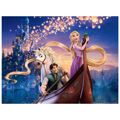 Poster4U Tangled Disney Boat Scene Poster (Print, 12 inch x 18 inch ...