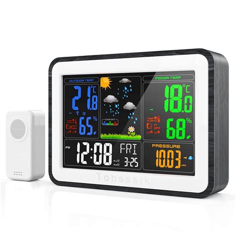 Weather Stations Wireless Indoor Outdoor Temperature Humidity Gauge ...