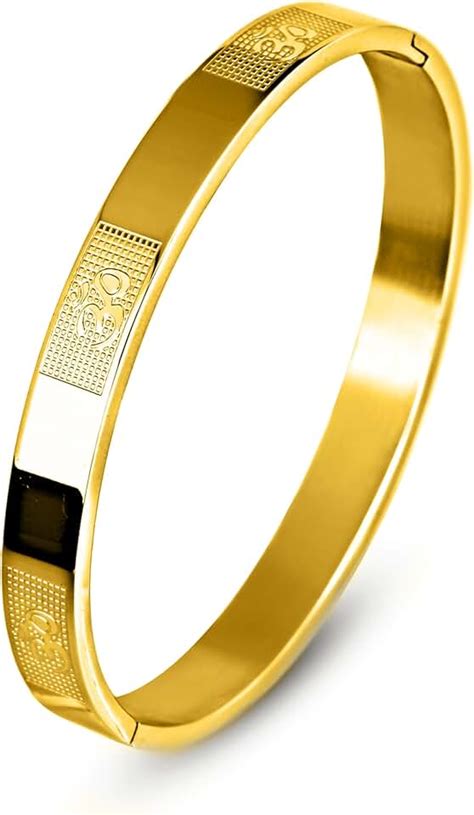 Amazon.in: Gold - Men's Kadas / Men's Bracelets & Kadas: Jewellery