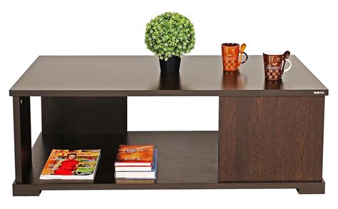 Bluewud Noel Coffee Table with Shelves : Amazon.in: Home & Kitchen