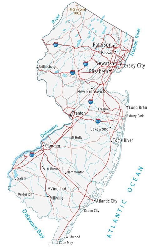 New Jersey County Map - GIS Geography
