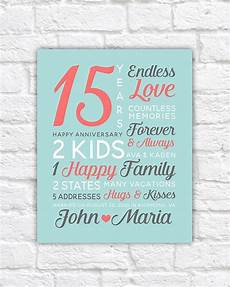 Ideas For 15 Year Wedding Anniversary by Personalized Anniversary Gifts Wedding Date Canvas Ideas For 15 Year Wedding Anniversary