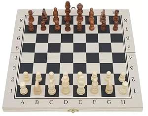 Buy ARROWMAX Folding Magnetic Travel Chess Board Set Wooden Game ...