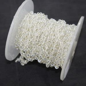 Buy Rosary Chain Crystal Quartz Hydro Faceted Rondelle Rosary Beads ...