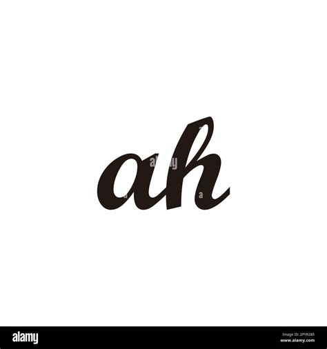 Letter ah connect geometric symbol simple logo vector Stock Vector ...