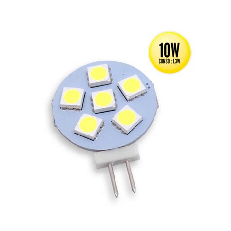 Warm white G4 bulb, 6 longitudinal leds