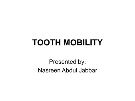 Image result for Tooth Mobility Problem