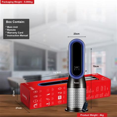 Warmex Home Appliances 1000/2000 Watts Electric Bladeless Fan Room ...
