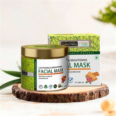 Lightening Brightening Face Mask with Rose & Sandalwood – Indus Valley