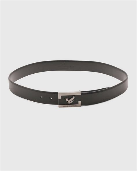 Must Haves Leather Black Textured Belt - New Grabirde