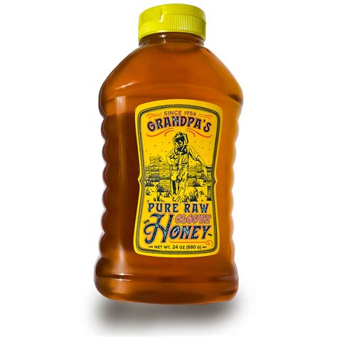 Grandpa's Pure Raw Clover Honey 24 oz