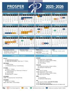 Prosper ISD School Calendar 25-26 [PDF] - EduCounty