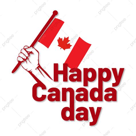 Gambar Huruf Happy Canada Day Dengan Bendera, Bendera, Hari Kanada ...