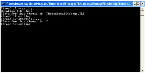 Thread Local Storage 的图像结果