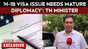 H1B Visa News | TN Minister On H1B Visa Row: "Sensitive Issue, Needs ...