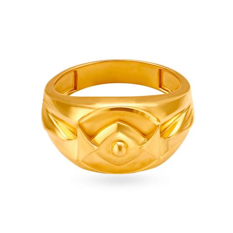 Surreal Gold Finger Ring for Men