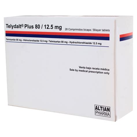 Comprar Telydalt Plus 80 12mg 28 Tabletas | Walmart Guatemala - Paiz ...