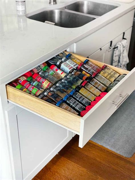 The Best Drawer Spice Organization Rack - Bowl of Delicious