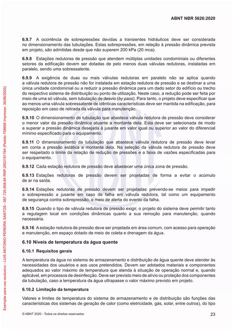 NBR 5626 - 2020 - | PDF
