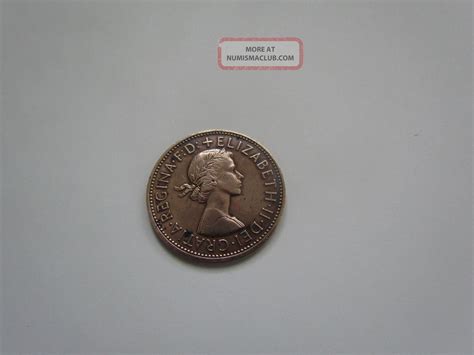 1961 Elizabeth Ii Dei Gratia Regina Fd Copper One Penny