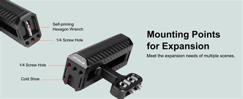 PULUZ Aluminum Side Handle for Camera Cages, Universal Ergonomic Side ...