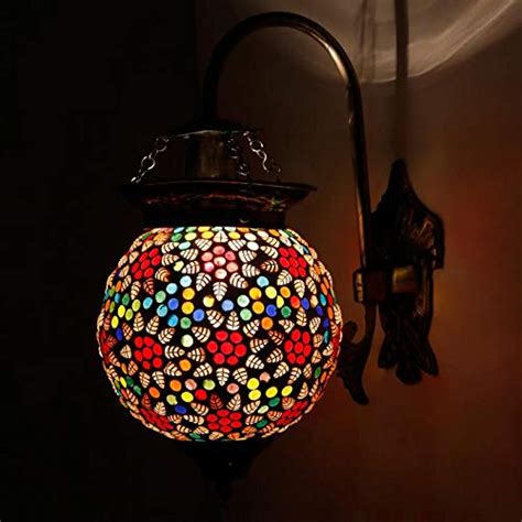Earthenmetal Ball Shaped Glass Wall lamp for Living & Home Decoration ...