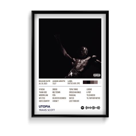 Utopia by Travis Scott Album Poster – The Mortal Soul