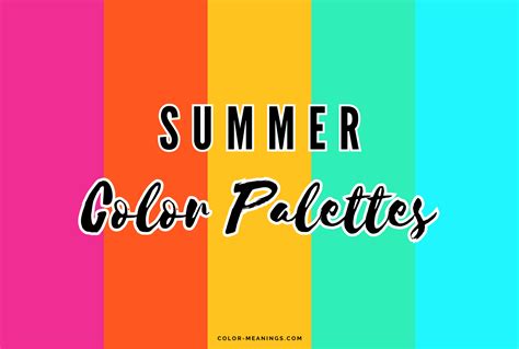 31 Summer Color Palettes for Sunny Designs | Color Meanings