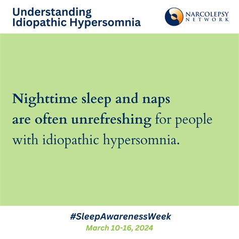 Understanding Idiopathic Hypersomnia - Narcolepsy Network Narcolepsy ...