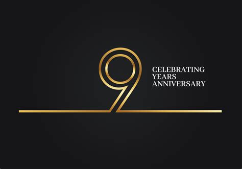 9 Years Anniversary 18825435 Vector Art at Vecteezy