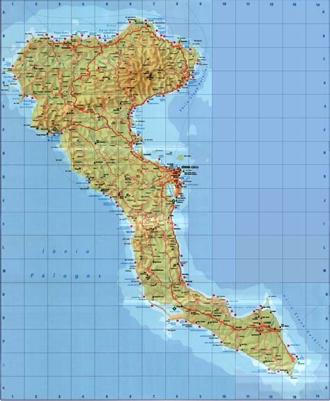 Corfu Map Maps Picture Map Of Corfu (Satellite Map) : Worldofmaps.net