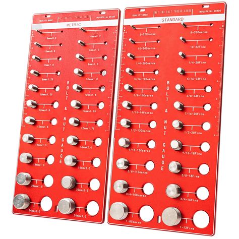 44 Nut and Bolt Thread Checker, Thread Checker, Bolt Measuring Tool ...