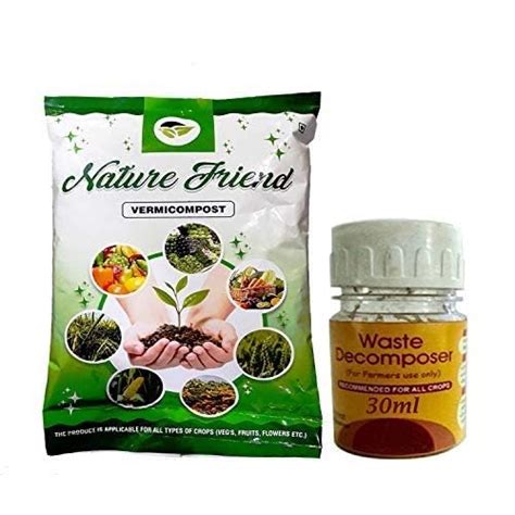 Nature Friend Ready to use vermi Compost of 900 Grams with Waste ...