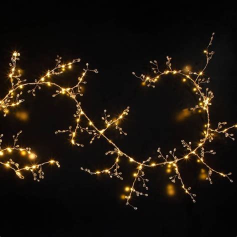Gold Jewelled Light Up Garland By Sparkle Lighting
