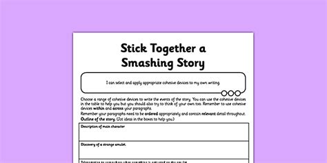 Cohesion Across Paragraphs Application Worksheet