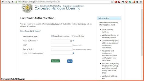 How to apply online for the Texas Concealed Handgun License (CHL) - YouTube