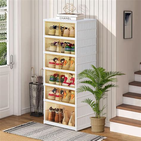 AOHMPT Foldable Storage Box - Clear Stackable Shoe India | Ubuy